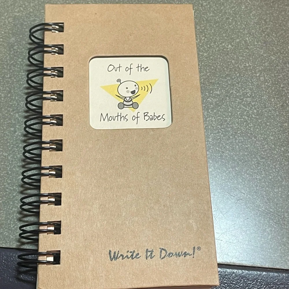 Mini Size Spiral Journal Notebook Out Of Mouth Of Babes Write It Down Series